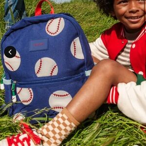 STATE Blue Baseball Print Backpack